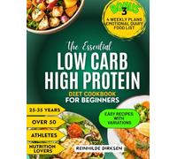 THE ESSENTIAL LOW CARB HIGH PROTEIN COOKBOOK FOR BEGINNERS: Practical Tools, Tasty Recipes and Motivational Strategies to Lose Weight, Build Muscle, Control Blood Sugar, Boost Energy.
