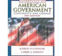 The Essentials of American Government Karen O'Connor, Larry J. Sabato (Auteur)