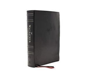 The Esv, Macarthur Study Bible, 2nd Edition, Leathersoft, Black, Thumb Indexed