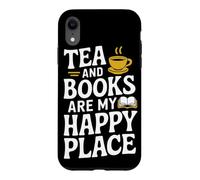 Thé et littérature Cozy Reading Nook Rat de bibliothèque Amateur de thé Coque pour iPhone XR