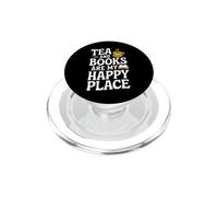 Thé et littérature Cozy Reading Nook Rat de bibliothèque Amateur de thé PopSockets PopGrip pour MagSafe