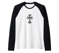 The Eternal Heart in Pave Celtic Silver Cross Manche Raglan