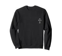 The Eternal Heart in Pave Celtic Silver Cross Sweatshirt