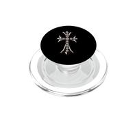 The Ever Pave Celtic Silver Cross PopSockets PopGrip pour MagSafe