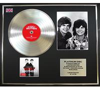 THE EVERLY BROTHERS/CADRE CD/DISQUE DE PLATINE ET PHOTO/ EDITION LIMITEE/THE VERY BEST OF