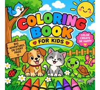 The Everyday Coloring Book: 40 Easy, Thick-Line Designs of Trains, Cats, Tech, and Nature for Kids