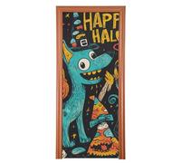 The Evil Yellow Pumpkin on Halloween Decorations Door Decorations Cover 88,9 x 200,7 cm 4th July Banner Holiday Party Supplies M