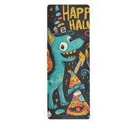 The Evil Yellow Pumpkin on Halloween Tapis de yoga pour exercice imprimé, antidérapant, serviette pour tapis de yoga avec sac tapete para ejercicio 180,3 x 66 cm
