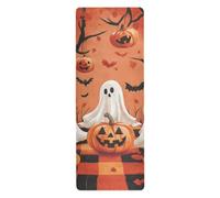 The Evil Yellow Pumpkin on Halloween Tapis de yoga pour femme imprimé, antidérapant, chaud yoga serviette tapis et sac tapete para ejercicio 180,3 x 66 cm