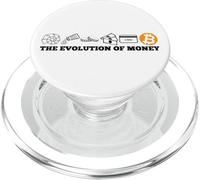 The Evolution of Money Bitcoin BTC Crypto Cryptocurrency PopSockets PopGrip pour MagSafe