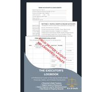 The Executor's Inventory Logbook: A Professional Estate Settlement Organizer to Track Assets, Debts, Digital Accounts, and Final Expenses for Probate Administration