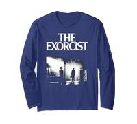 The Exorcist Poster Manche Longue, Unisexe pour Adultes, Bleu Marine, XL
