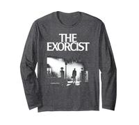 The Exorcist Poster Manche Longue, Unisexe pour Adultes, Chiné Foncé, S