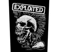 The Exploited - Crâne vintage - Patch RO9459 (taille unique) (Noir/Blanc naturel)