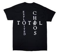 The Exploited Mohican Skull Homme T-Shirt Manches Courtes Noir 100% Coton Regular/Coupe Standard