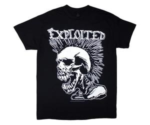 The Exploited Mohican Skull T Shirt Size M