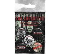 The Exploited - Set de pin's "Saint" 5er-Pack PH417 (Taille unique) (Noir/Blanc/Rouge)