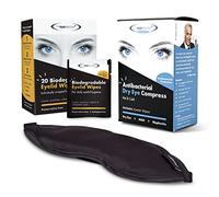 The Eye Doctor Masque chauffant essentiel pour les yeux et lingettes pour paupières - Comprend une compresse chaude pour les yeux et 80 lingettes pour les yeux secs, la blépharite et le traitement MGD