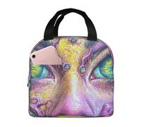 The Eye Fear Sac à déjeuner isotherme durable et élégant avec feuille d'aluminium épaisse, sac à déjeuner entièrement isotherme pour homme et femme.