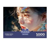 The Face of A Beautiful Girl 1000 Pcs Carton Premium Coffret De Puzzles Beautiful Face Stimulant Et Éducatif Défi Unique Puzzles As Birthday Gifts 70x50cm/1000pcs