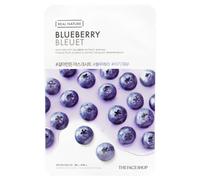 The Face Shop Real Nature, Masque en feuille aux myrtilles - 20 g