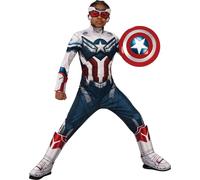 The Falcon and The Winter Soldier - Costume "Dlx" - Garçons BN5502 (S) (Bleu/Gris/Rouge)