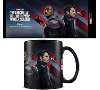 The Falcon and The Winter Soldier - Tasse à café "Stars And Stripes" PM2204 (Taille unique) (Noir/Rouge/Gris)