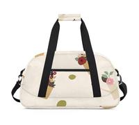 The Fall Fun Sac de sport texturé pour le week-end ou les soirées pyjama, pour entraînement de nuit, gymnastique, danse et ballet, La texture amusante de l'automne, 18.9 x 8.7 x 10.6 in, Sacs