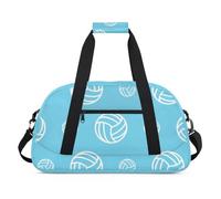 The Fall Fun Sac de sport texturé pour le week-end ou les soirées pyjama, pour entraînement de nuit, gymnastique, danse et ballet, Style de volleyball, 18.9 x 8.7 x 10.6 in, Sacs polochons