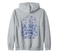 The Fall I Turned 5 Esthetic Autumn Birthday Sweat à Capuche