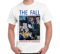 The Fall Perverted by Language Punk Rock Retro T Shirt 1715 T-Shirts à Manches Courtes(Small)