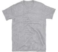 The Fall 'Setlist ' T Shirt Bend Sinister Code Selfish Kurious Oranj Extricate Men's Male Grey XL