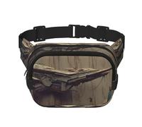 The Fall Ship Square Sac banane double couche avec bandoulière réglable Idéal pour les sports de plein air, noir, One Size