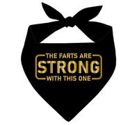 The Farts are Strong with this One Dog Bandana, Black Pet Dogs Scarf Accessories, Pets Triangle Muffler, Pet Bandana for Small Medium Dogs Bandanas Funny Dog