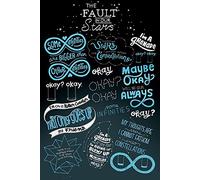 The Fault In Our Stars Typographie Poster Maxi, en Bois, Multicolore