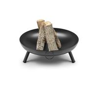 The Favilla - Bombe en acier noir (4 mm, revêtement par poudre), Ø 79 cm - 26 kg - bol à feu résistant aux intempéries pour le jardin et la terrasse