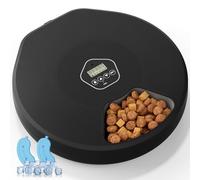 The Fellie Mangeoire automatique pour chat - Distributeur automatique sans fil pour chat - 5 repas avec 2 blocs de glace - Distributeur intelligent de nourriture pour animaux de compagnie humides et