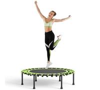 The Fellie Rebounder Trampoline pour adultes 101,6 cm Mini trampoline intérieur extérieur Fitness Trampolines Petit rebond élastique pour exercice d'entraînement Vert