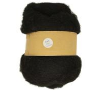 The Felt Box Laine de feutrage à l'aiguille cardée Maori DHG naturelle cardée avec fibres courtes grossières 100 g - Foncé