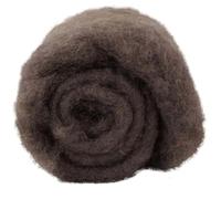 The Felt Box Maori DHG Laine de feutrage à l'aiguille cardée naturelle avec fibres courtes grossières 100 g - Castor