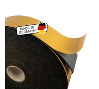 The Felt Store Bande adhésive en feutre autocollante 50 mm de large, 1,5 mm d’épaisseur, 5 m de long, noir, bande de feutre polyvalente - Idéal comme bande d’étanchéité pour fenêtres et portes ou