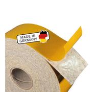 The Felt Store Bande de feutre autocollante, 50mm de large, 2mm d'épaisseur, 6m de long, gris chiné, bande d'étanchéité en feutre de laine par ex. pour l'isolation - Made in Germany