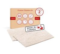 The Felt Store Coupes en Feutre, env. 15 cm x 21,6 cm x 0,5 cm, Ultra-Durable, 2 fiches, Protection pour Pieds de Meubles, Tables, chaises - Made in Canada
