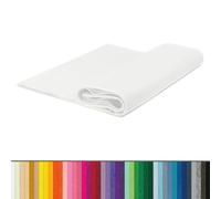 The Felt Store Feutre artisanal vendu au mètre 1,6mm Blanc, Tissu feutré longueur 1m, largeur: 1,8m