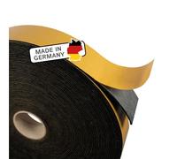 The Felt Store Ruban en feutre autocollant 40 mm de large, 1,5 mm d'épaisseur, 5 m de long, noir, polyvalent, idéal comme joint d'étanchéité pour fenêtres et portes