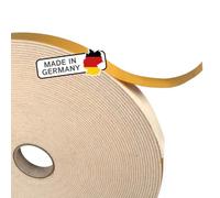 The Felt Store Ruban en feutre autocollant Largeur 20 mm Épaisseur 1,5 mm Longueur 5 m Blanc, bande de feutre polyvalente - Idéal comme bande d’étanchéité pour fenêtres et portes ou comme protection