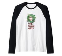 The Female Gaze Gorgone Medusa Illustration Serpents Verts Manche Raglan