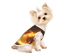 The Fiery Red Phoenix T-shirt pour chien doux et respirant, facile à mettre et à enlever, convient pour les petits animaux de compagnie