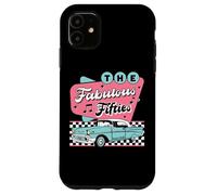 The Fifties 1950s Car Music Checkerboard Rockabilly Sock Hop Coque pour iPhone 11