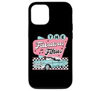 The Fifties 1950s Car Music Checkerboard Rockabilly Sock Hop Coque pour iPhone 12/12 Pro